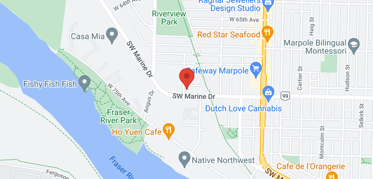 map of 1695 SW MARINE DRIVE